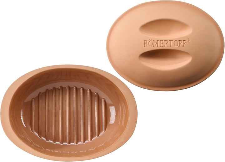 Römertopf Veggie Dampfgar Bräter mit Aromastegen 2,4 Liter