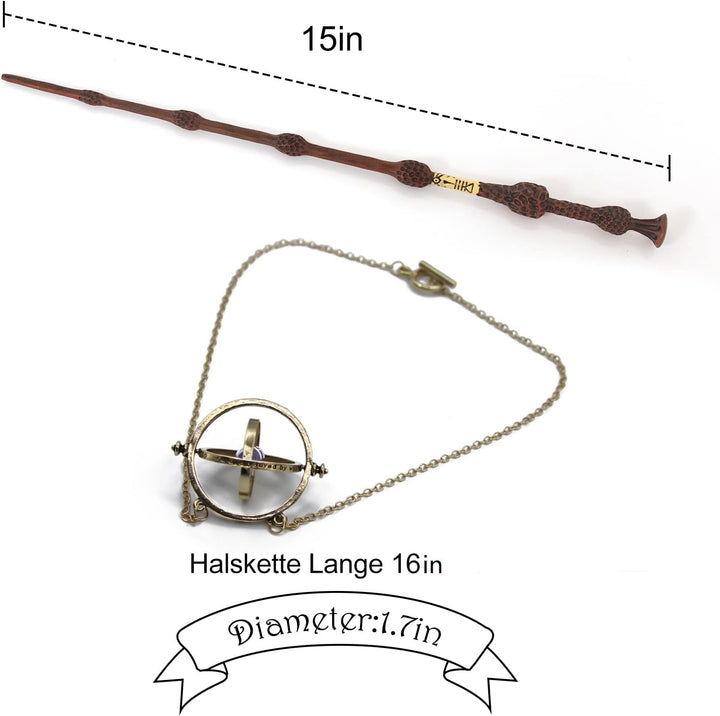 ZYMR Dumbledores Zauberstab, Holunderstab Harry Potter, Harry Potter Wizarding World Requisite, inkl