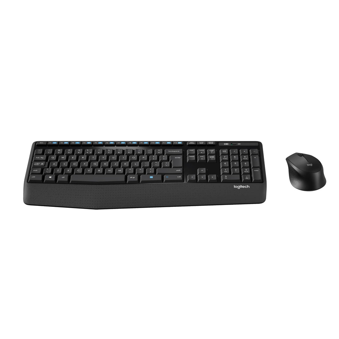 Logitech MK345 Kabelloses Set mit Tastatur in Standardgrösse und komfortabler Maus für Rechtshänder,