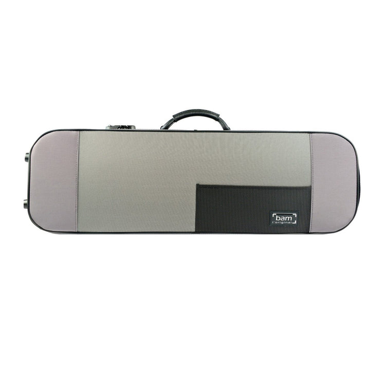 Bam Stylus Violin Etui Rechteckige Form, Farbe: Grau 4/4 Grau (Gris Chiné 14), 4/4 Grau (Gris Chiné