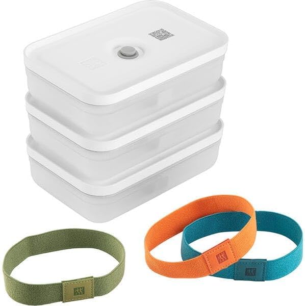 Zwilling 36801-322-0 Vakuum Lunchboxset Grösse L flach 6-teilig aus Kunststoff