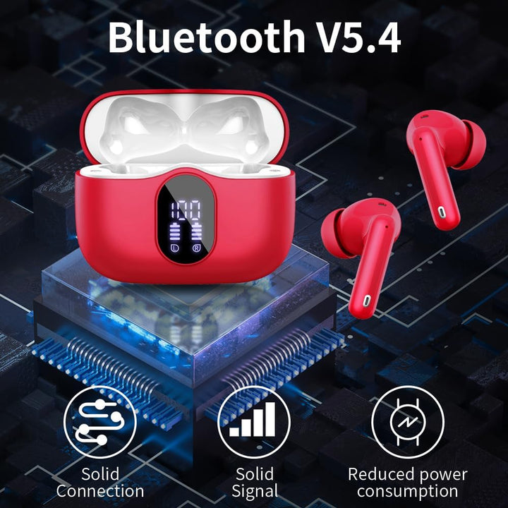 Btootos Bluetooth Kopfhörer, Kopfhörer Kabellos Bluetooth 5.4 Sport In Ear Kopfhörer mit 4 Mikrofon,
