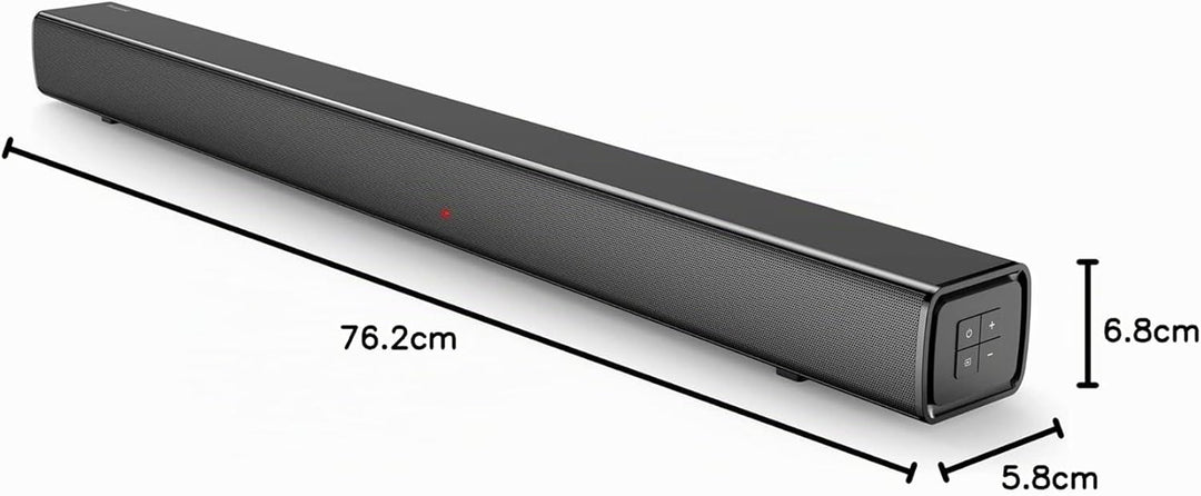 Panasonic SC-HTB100 Soundbar, 2.0 Kanäle, HDMI, USB, Wandmontage, 45 Watt, Bluetooth, leistungsstark