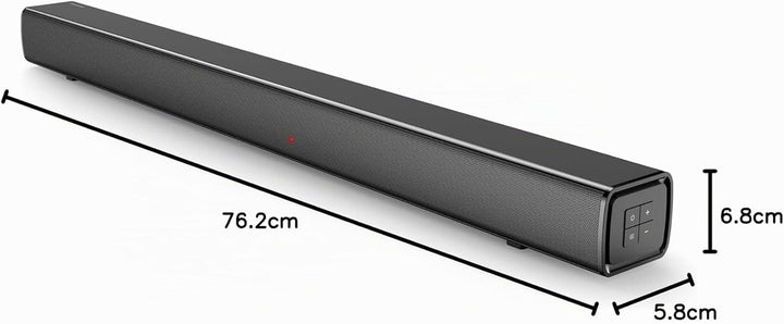 Panasonic SC-HTB100 Soundbar, 2.0 Kanäle, HDMI, USB, Wandmontage, 45 Watt, Bluetooth, leistungsstark
