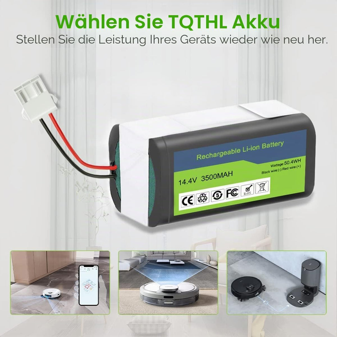 14.4V 3500mAh Ersatzakku Kompatibel mit Ecovacs Deebot N79 N79S DN622, für RoboVac 11 11S 11S MAX 12