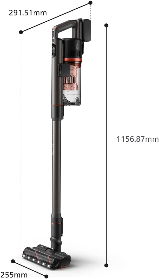 Philips Akkustaubsauger 7000 Series Pet, Überlegene Saugleistung, 80 Min. Laufzeit, Bodentypenerkenn
