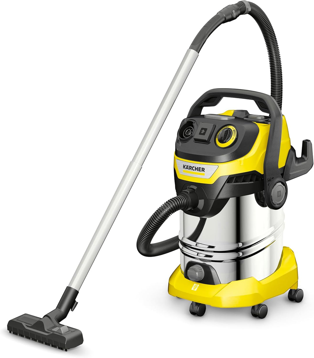 Karcher WD 6 P S V-30/6/22/T, PS V-30/8/35/T Nass-/Trockensauger-30 L Edelstahltank-1300W (tragbare
