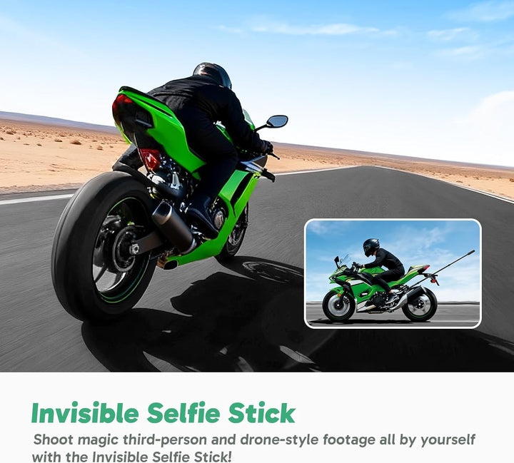AKASO 360 Moto Pack – Action Cam 360 ° in 5,7 K, Foto 72 MP, Dual-Sensor 1/2 Zoll 48 MP, 360 ° Horiz