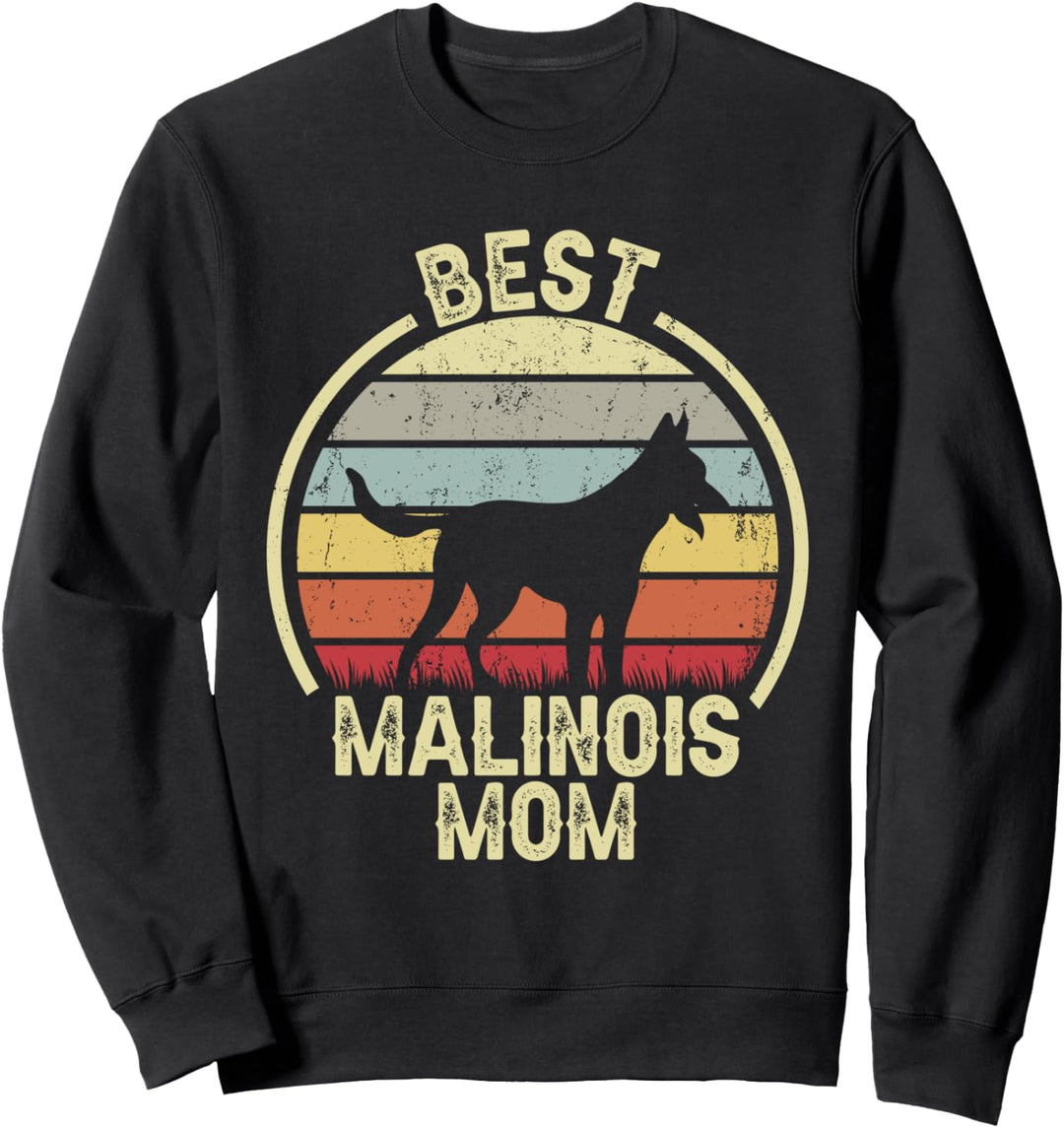 Best Dog Mother Mom – Vintage Malinois Sweatshirt