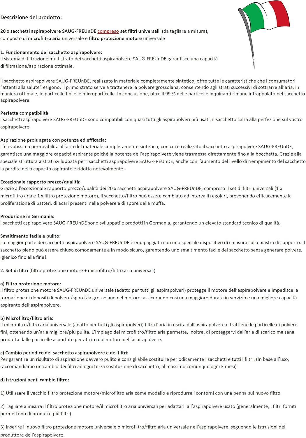 SAUG-FREUnDE | 20 Staubsaugerbeutel für BOSCH Serie 8, BGB75A342 BGB75X494 BGL75AC342 BGB8PET1 BGB8S