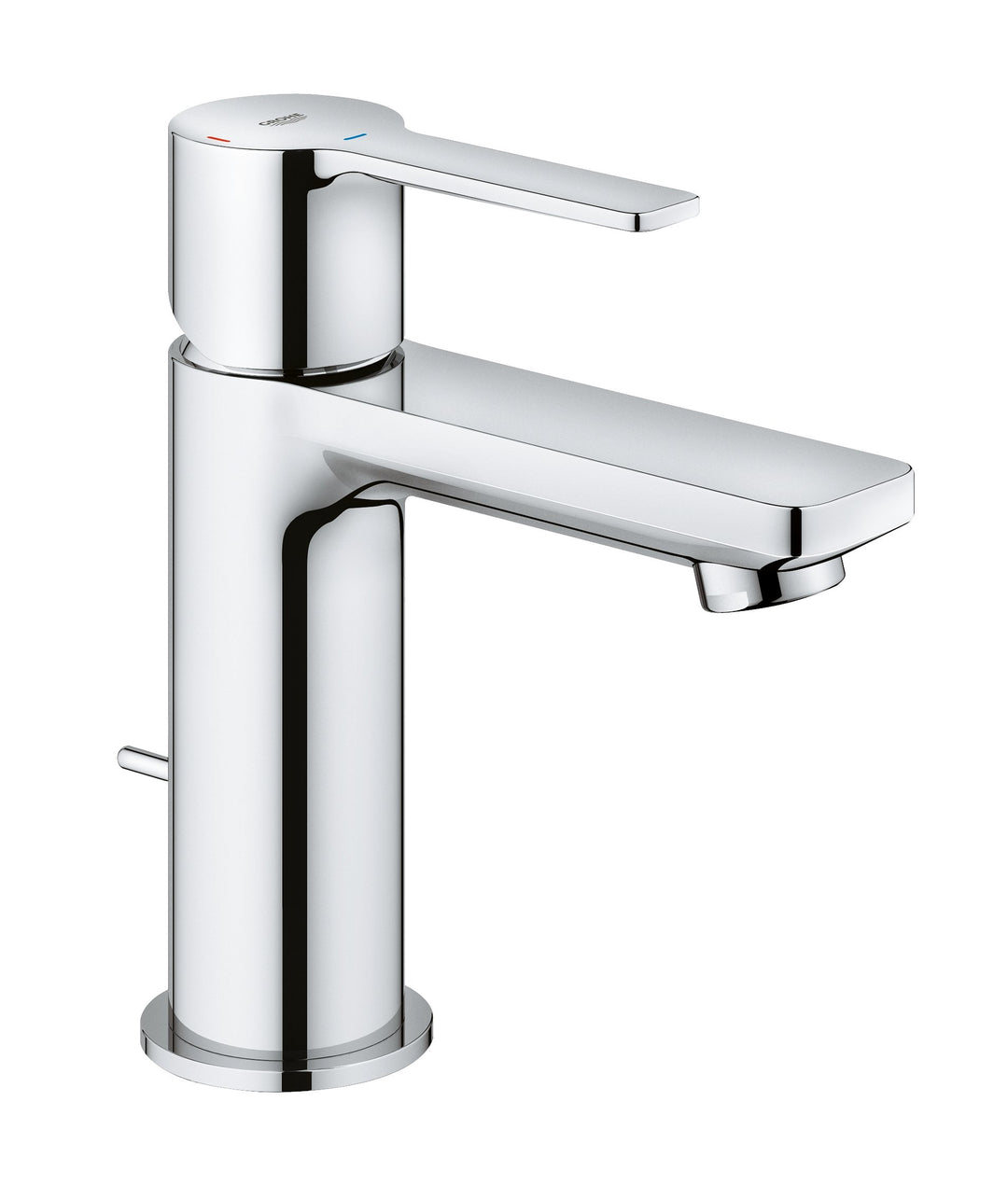 Grohe Lineare Einhand-Waschtischbatterie, XS-Size mittelstellung Kalt, 1 Stück, 23790001 Chrom XS-Si