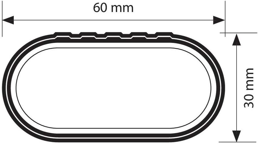 NORDRIVE N15055 In-Rail Stangen aus Aluminium für Fahrzeuge mit integriertem Railing