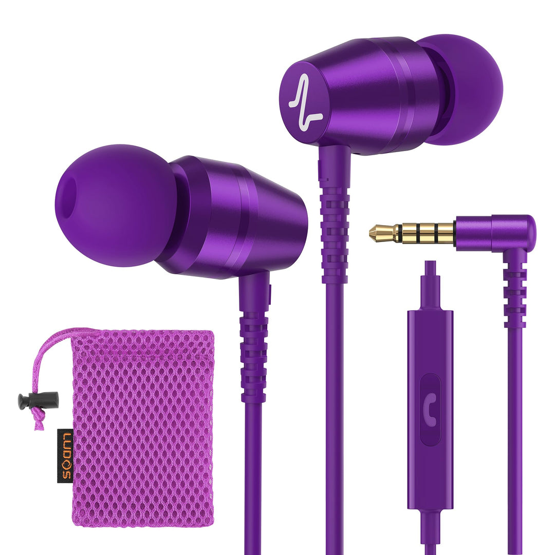 LUDOS OMNITONE Kopfhörer In Ear Kopfhörer mit Kabel und Mikrofon, 5 Jahre Garantie, In Ear Ohrhörer,