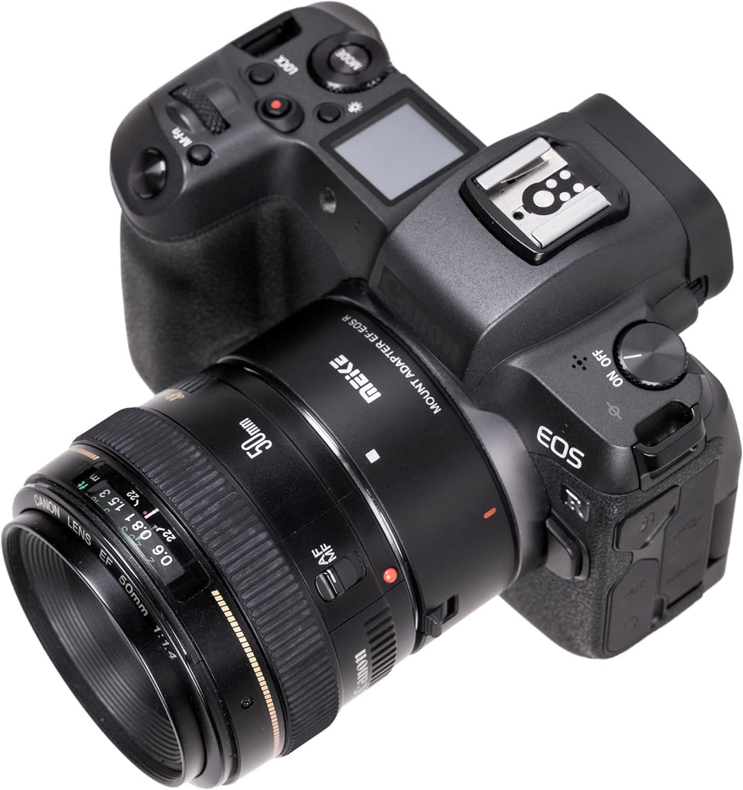 Meike MK-EFTR-A Objektivadapter AF Autofokus Adapter für Canon EF/EF-S Objektive an Canon EOS R Syst