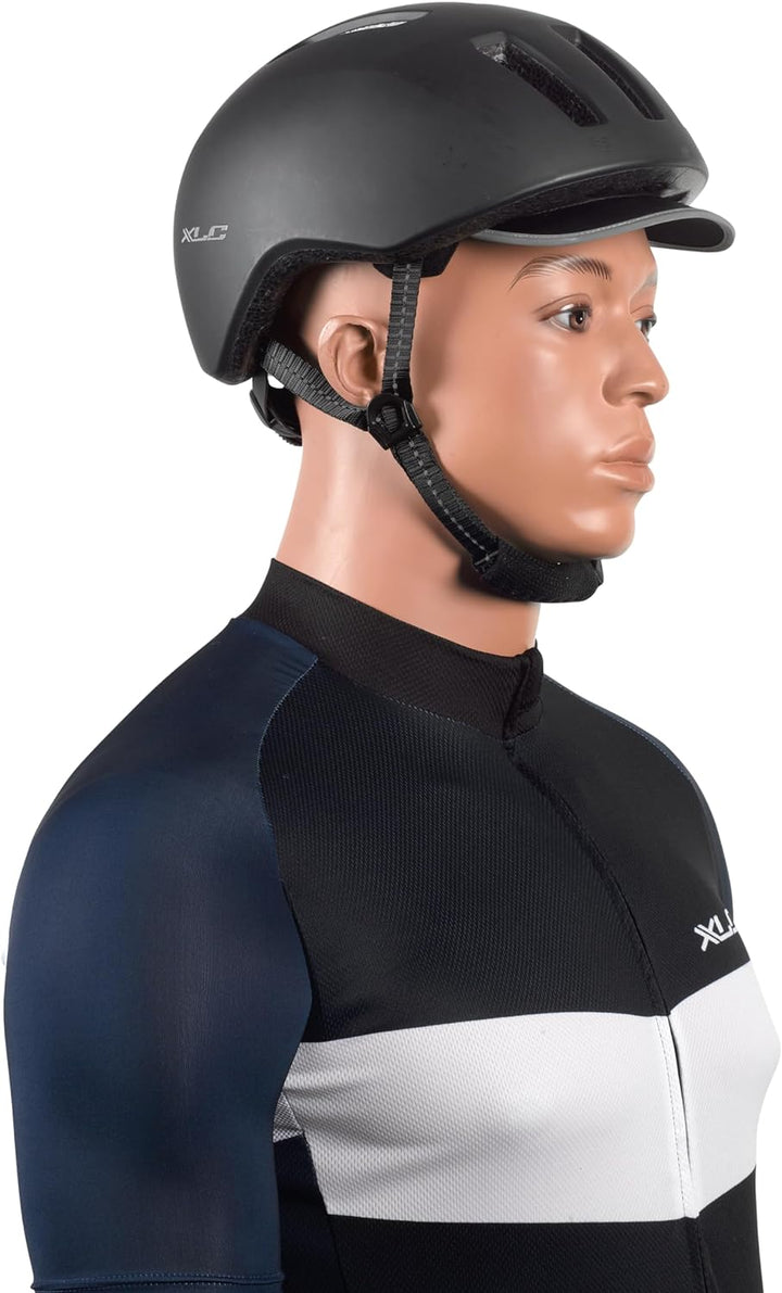 XLC City-Helm BH-C24 schwarz-matt black mat 53-57cm, black mat 53-57cm