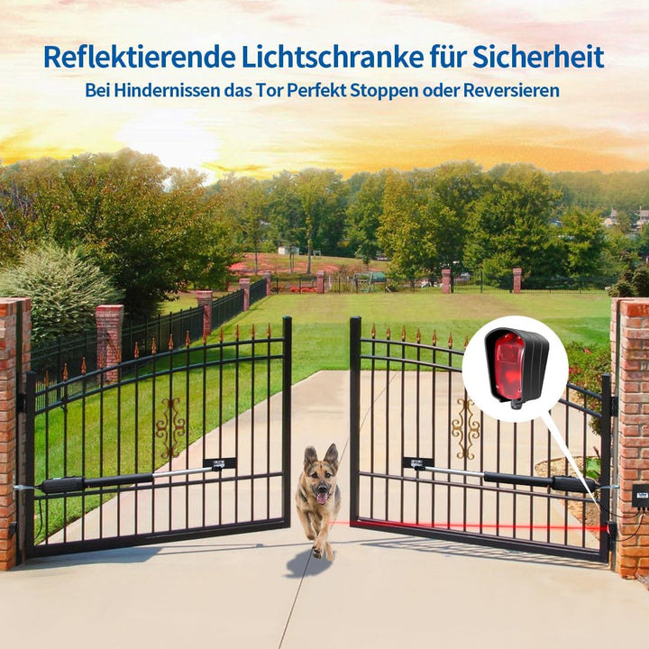 TOPENS TRF3 Reflexionslichtschranke Infrarot Sensorsystem Einfahrtssensor Lichtschranke mit Reflekto