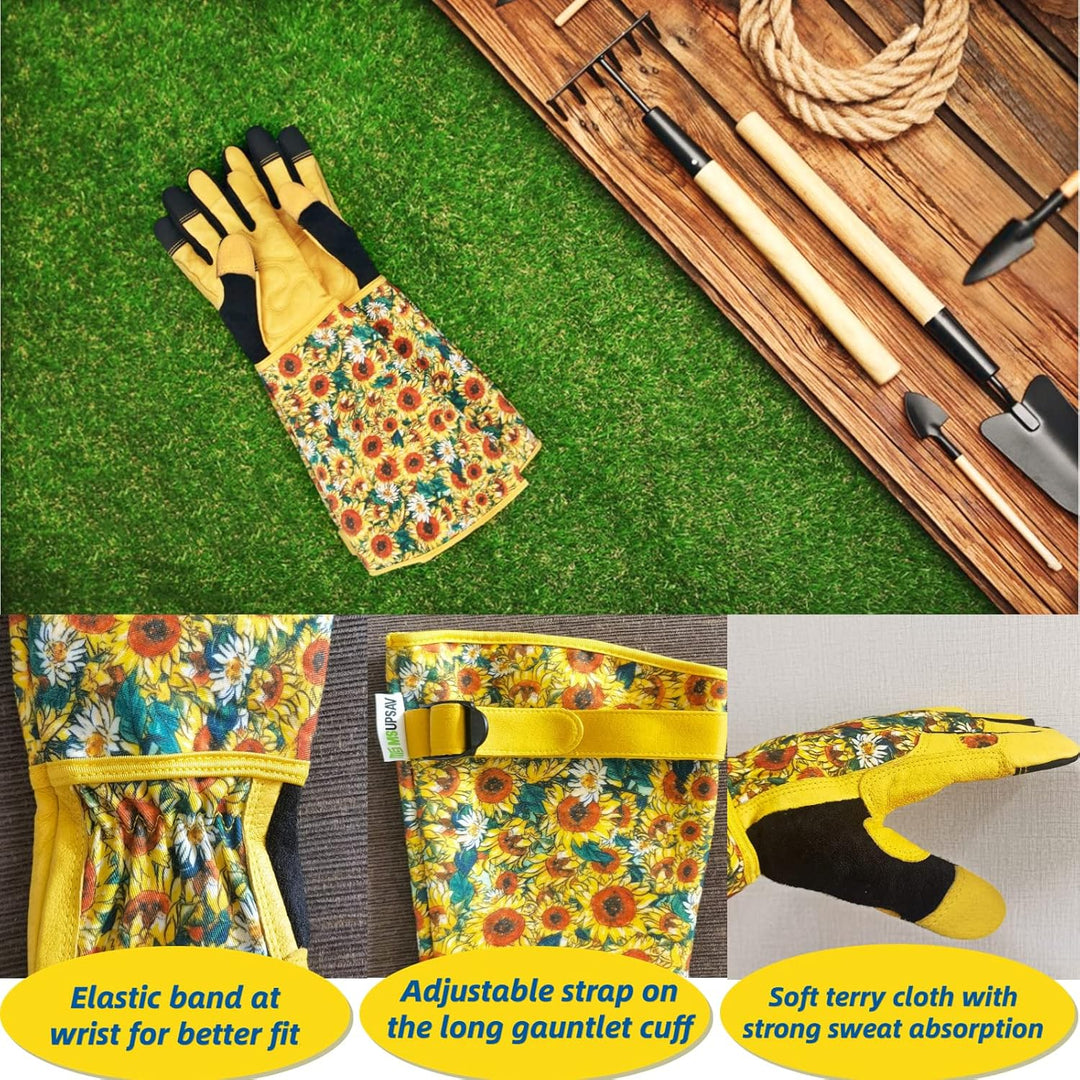 Gartenhandschuhe für Damen und Herren, dornsichere Gartenhandschuhe für Herren und Damen, lange Gart