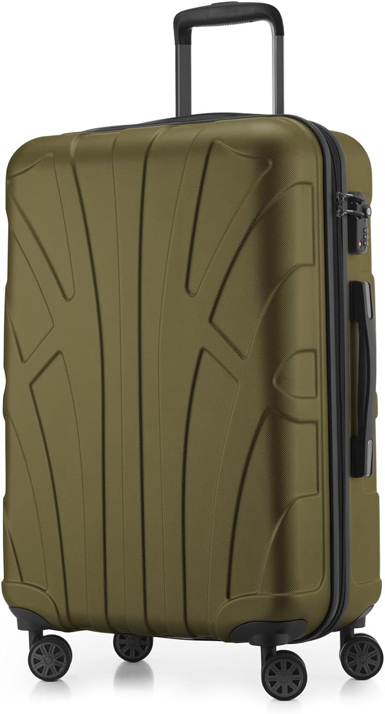 suitline Hartschalen-Koffer Koffer Trolley Rollkoffer Reisekoffer, TSA, 66 cm, ca. 58 Liter, 100% AB