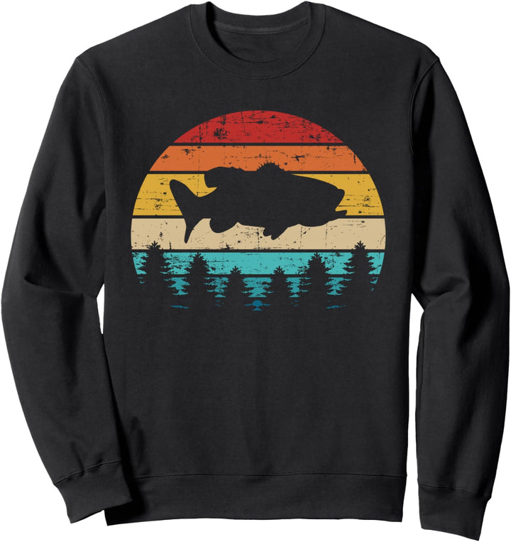 Barsch Angeln Barsch vintage retro Sweatshirt