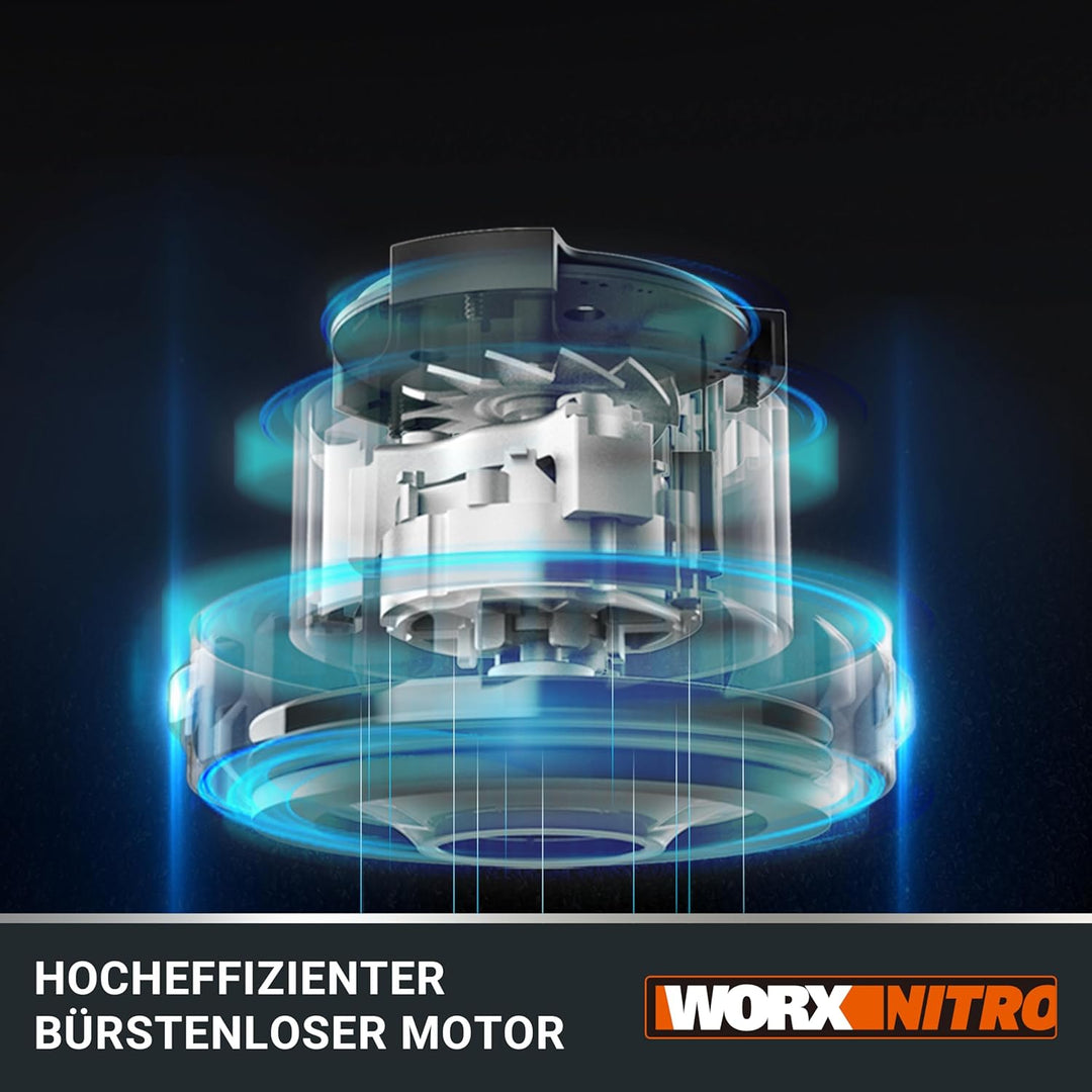 WORX WX031.9 Akku Nass-/Trockensauger - mobil und handlich - 20V - mit Fugendüse und Breitstrahldüse