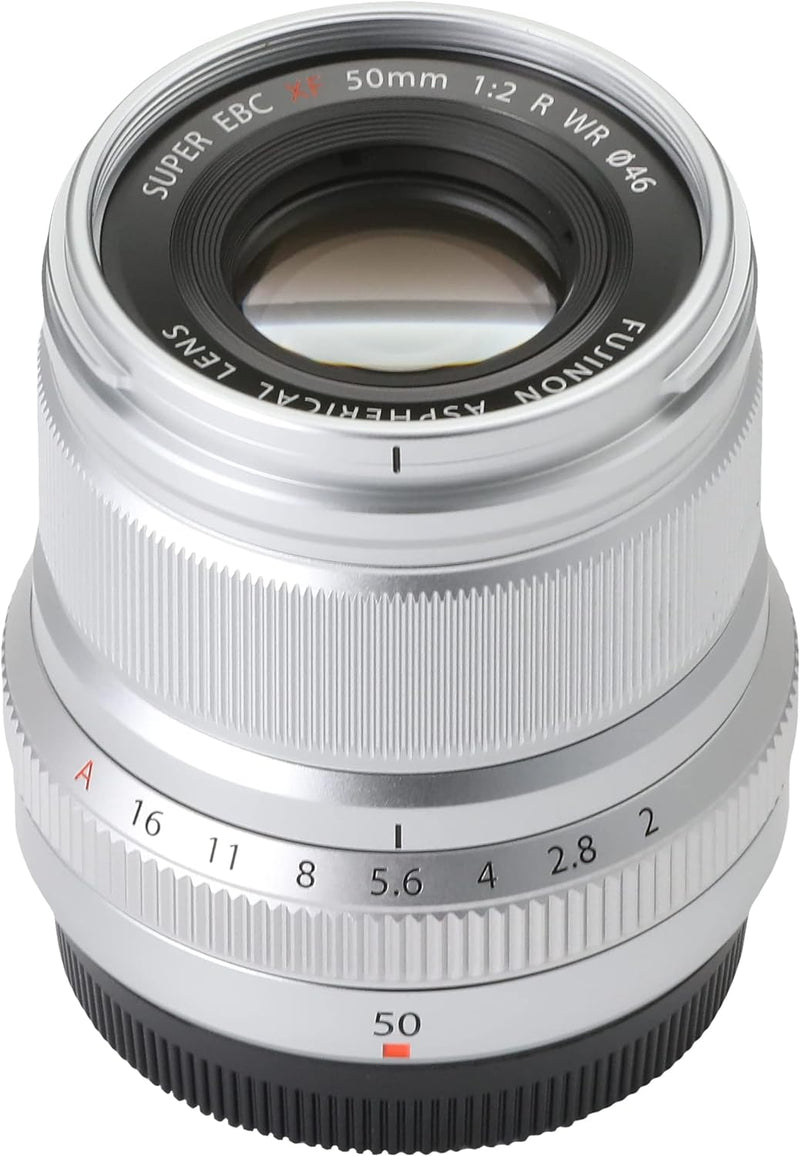 Fujifilm FUJINON XF50mm F2 R WR Objektiv silber silber Single, silber Single