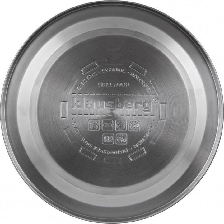 Flötenkessel Wasserkessel Edelstahl Inox Marmorbeschichtung 3.0L Klausberg KB-7259