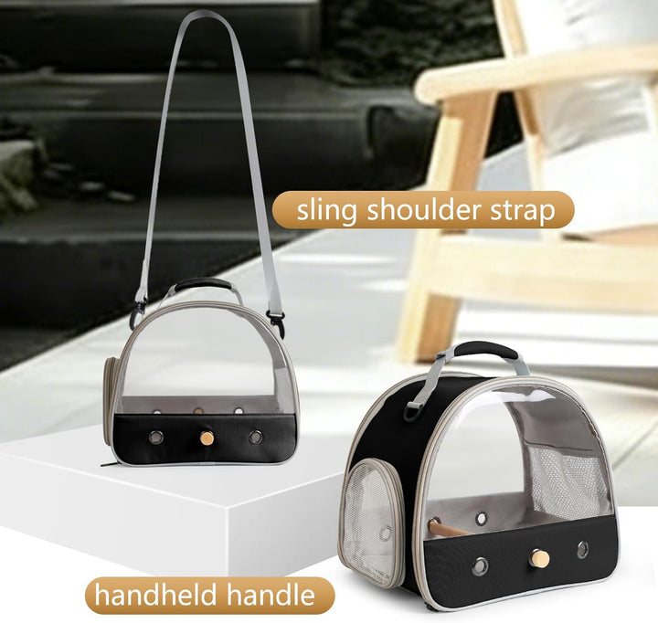 Interfashioner® Transporttasche für kleine Vögel, tragbarer Vogelkäfig für Papageien, Sittiche, Well