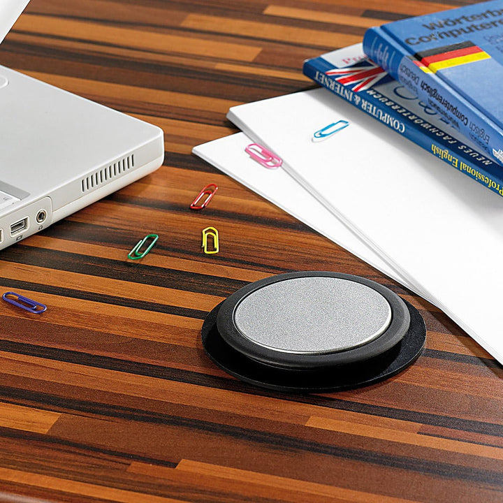 revolt Steckdose Küche: Versenkbare Tisch-3-fach-Steckdosenleiste im Alu-Gehäuse, Ø 78 mm (Versenkba