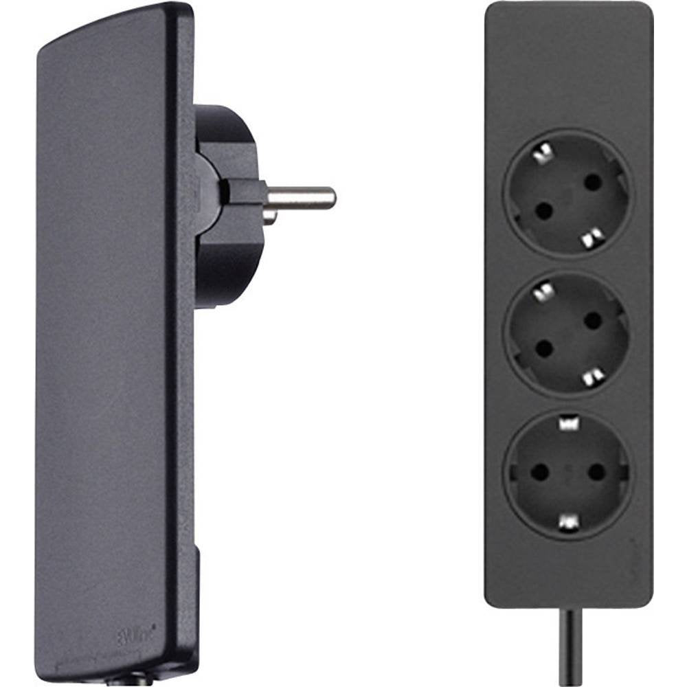 Schulte 151000156100 Evoline Plug Schukostecker schwarz