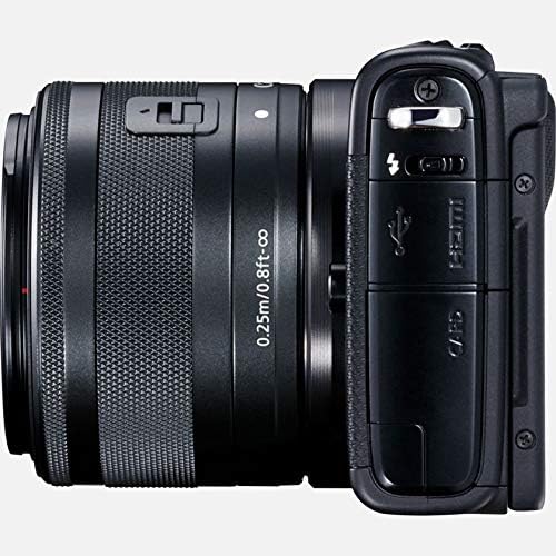 Canon EOS M100 SLR Digitalkamera - mit Objektiv (24,2 MP, Dual Pixel CMOS AF, DIGIC 7, Full-HD, Touc