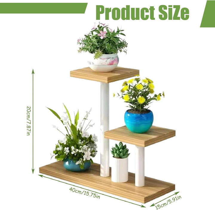 Schaufensterbärke Pflanzenregal, quadratische Desktop Sukkulente Fensteranlagenständer, 16x6x8 Robus