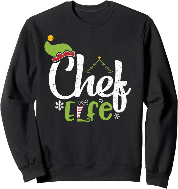 Witziges Partnerlook: Chef Elfe - Weihnachts Elfen Sweatshirt
