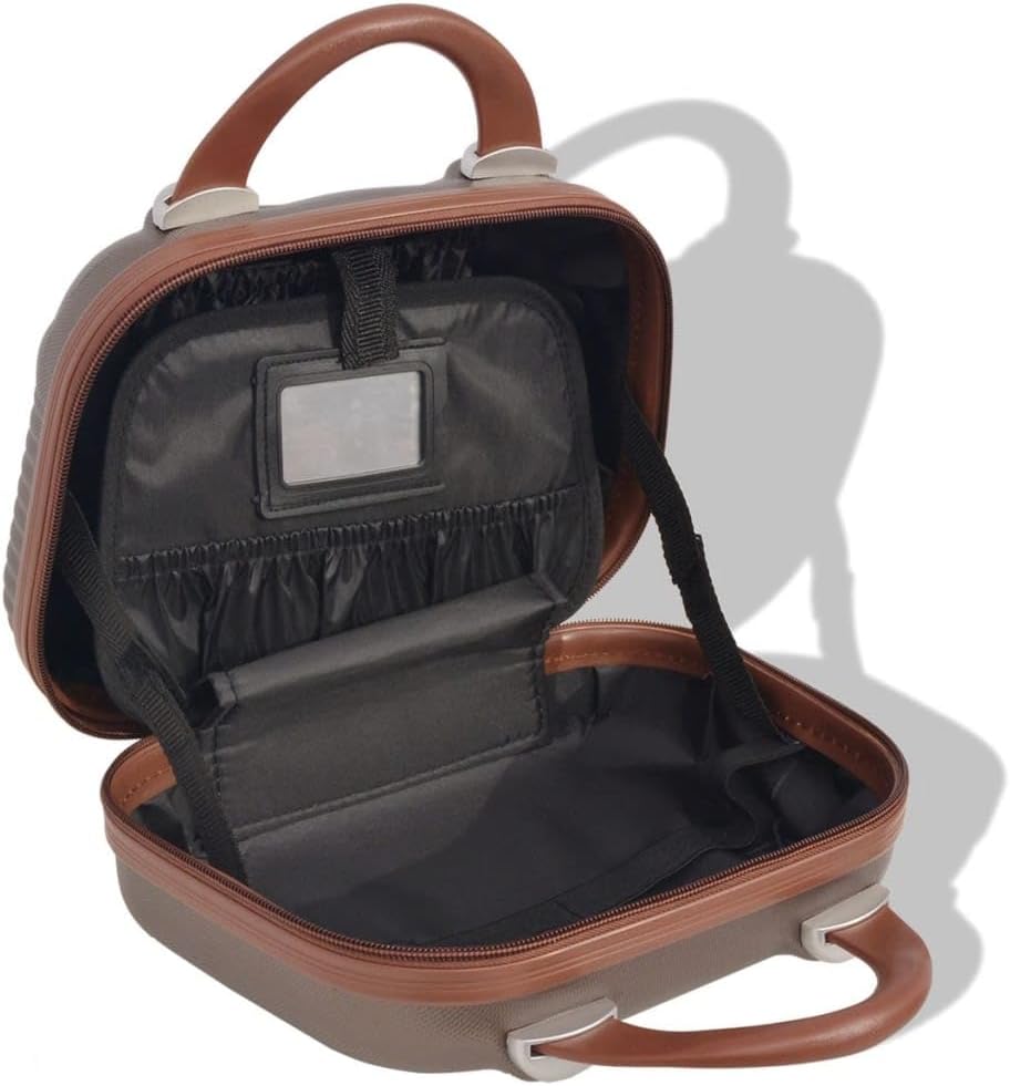 vidaXL Kofferset 4-TLG. Kaffeebraun Hartschalenkoffer Reisekoffer Set Trolley