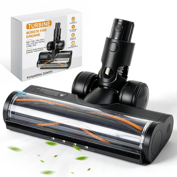 Bürste Kompatibel mit Dreame R20 T20 T30 R30 V12 V12 Pro T20 pro V11SE R10, Turbine Bürste mit LED S