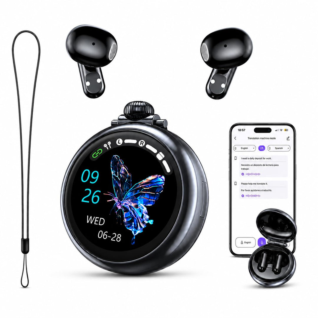 N03 KI Übersetzungskopfhörer mit Echtzeit-Übersetzung, 165 Sprachen &amp; 9 Übersetzungsmodi, Bluetooth