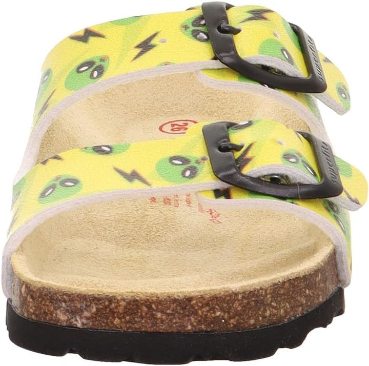Superfit Jungen Fussbettpantoffel 1-800111 Hausschuh 24 EU Gelb Mehrfarbig 6030, 24 EU Gelb Mehrfarb