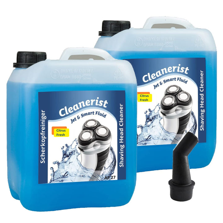 2x5 Liter Cleanerist Jet & Smart Fluid Reinigungsflüssigkeit Kompatibel-Ersatz für Philips Rasierer