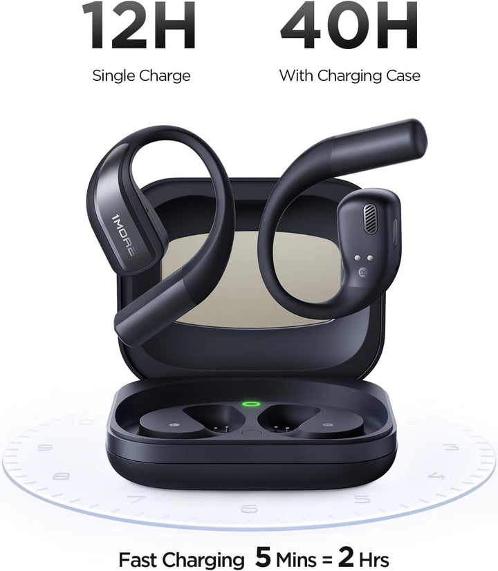 1MORE S70 Open Ear Kopfhörer Bluetooth 5.3, Kabellose Ohrhörer mit 4 Mikrofon, Bass Mehr+, 40H Akku,