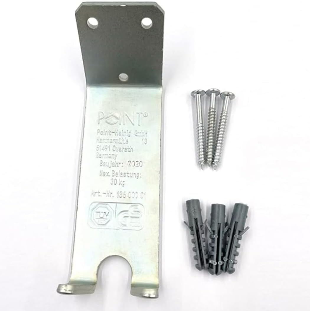 POINT Fahrrad Wandhalter (Pedalaufhängung), inkl. Bef. Material, doppelpack Wandhalter Paar, Wandhal