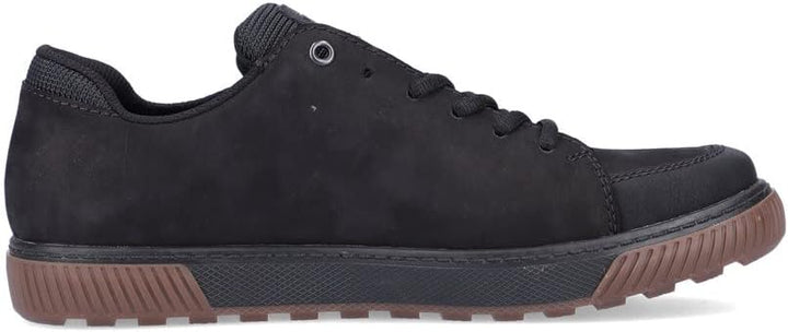 Rieker Herren Bequemschuhe 18910, Männer Schnürhalbschuhe 41 EU Schwarz, 41 EU Schwarz
