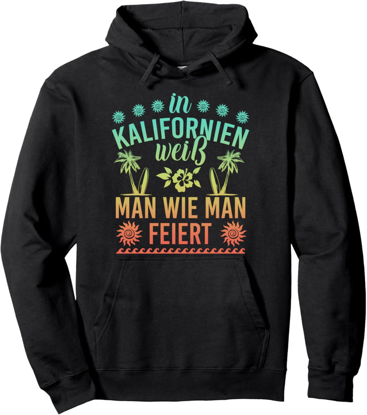 Party Geschenk für Amerikaner Patriot USA Kalifornien Pullover Hoodie
