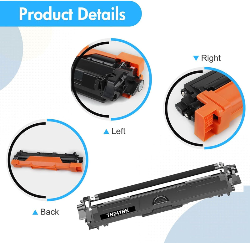 5er-Pack TN241 TN245 Kompatible für Brother MFC 9332CDW Toner DCP 9022CDW MFC 9142 CDN HL-3142CW MFC