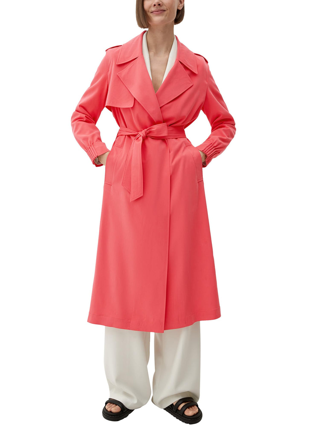s.Oliver Trenchcoat aus Viskosemix 40 4515_pink, 40 4515_pink