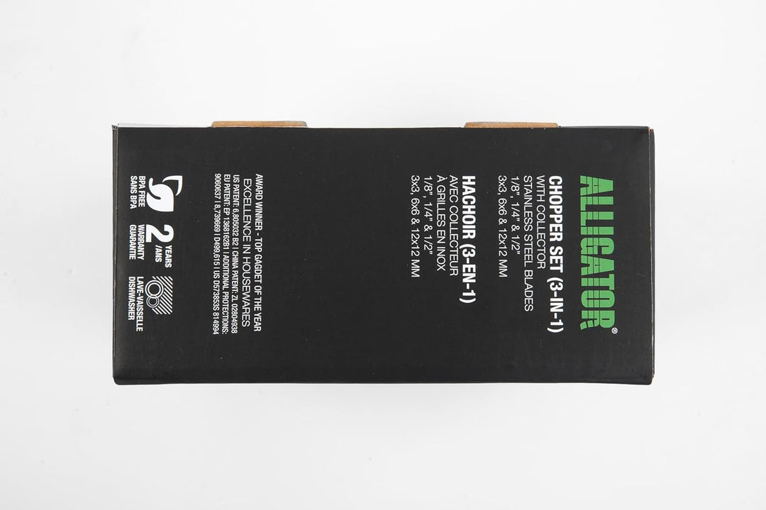 ALLIGATOR 3002 – Multifunktions-Zerkleinerer 3-in-1 – Gemüseschneider – Zwiebelschneider – Pommessch
