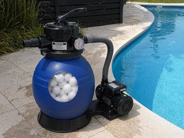 DMS® Sandfilter Sandfilteranlage Sandfilter System, Poolfilter 10200 l/h Filteranlage Filterkessel f