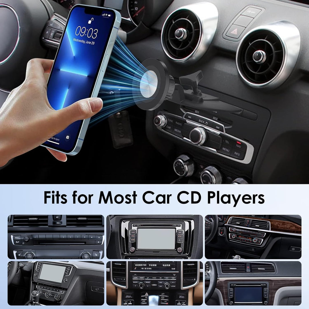 EEEKit für Magsafe Autohalterung, Magnetische KFZ Handyhalter Auto CD Schlitz, 16 Starke Magnet, pas