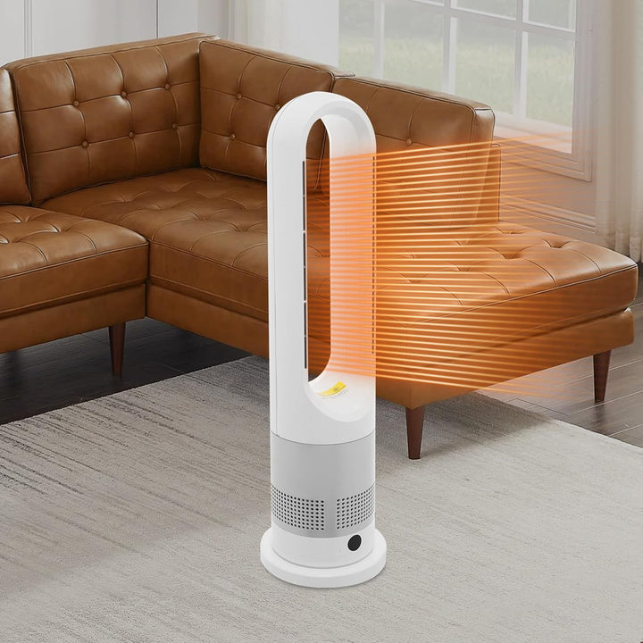 Turmventilator, rotorloser Ventilator mit Fernbedienung, mit Kühlung und Heizen, Turmventilator sehr