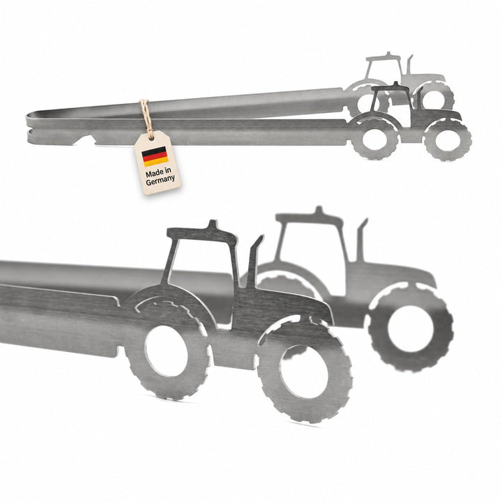 Grillzange Motiv Traktor, spülmaschinengeeignet, Geschenkidee, Männergeschenk