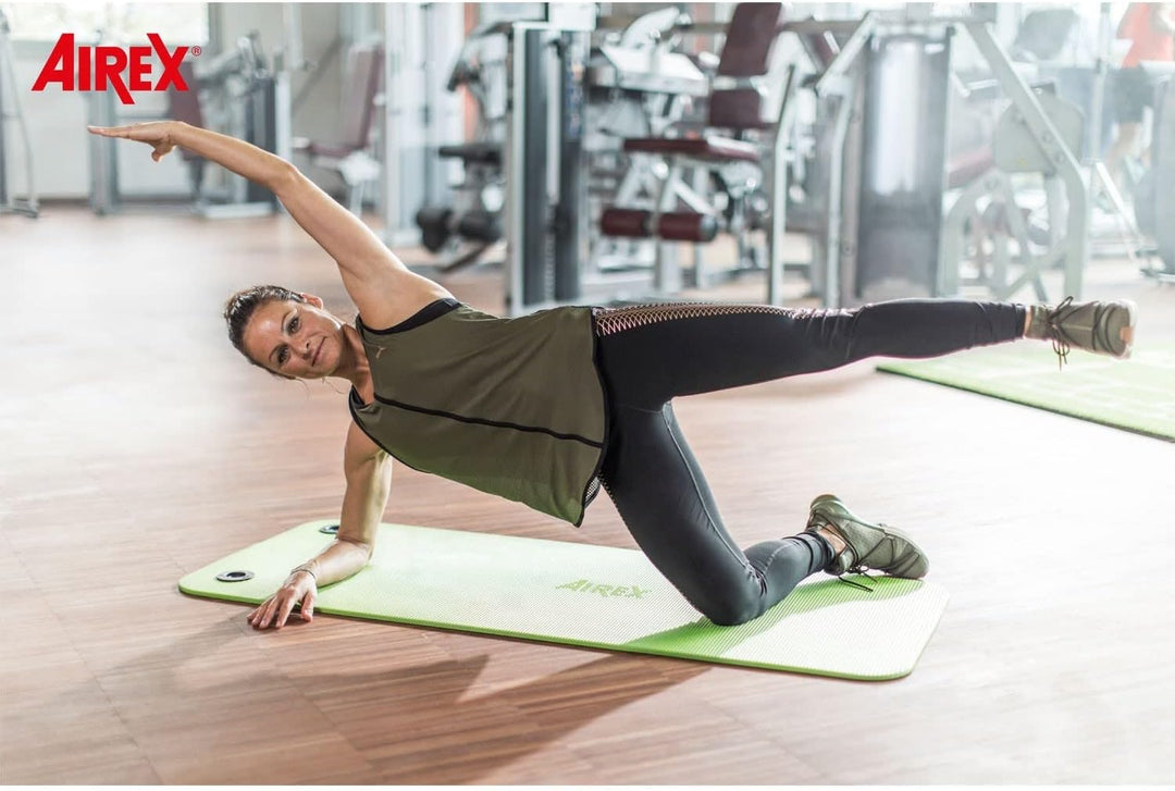 AIREX Matte Fitline 140 mit Ösen Gymnastik Matte Training Studio Workout aqua