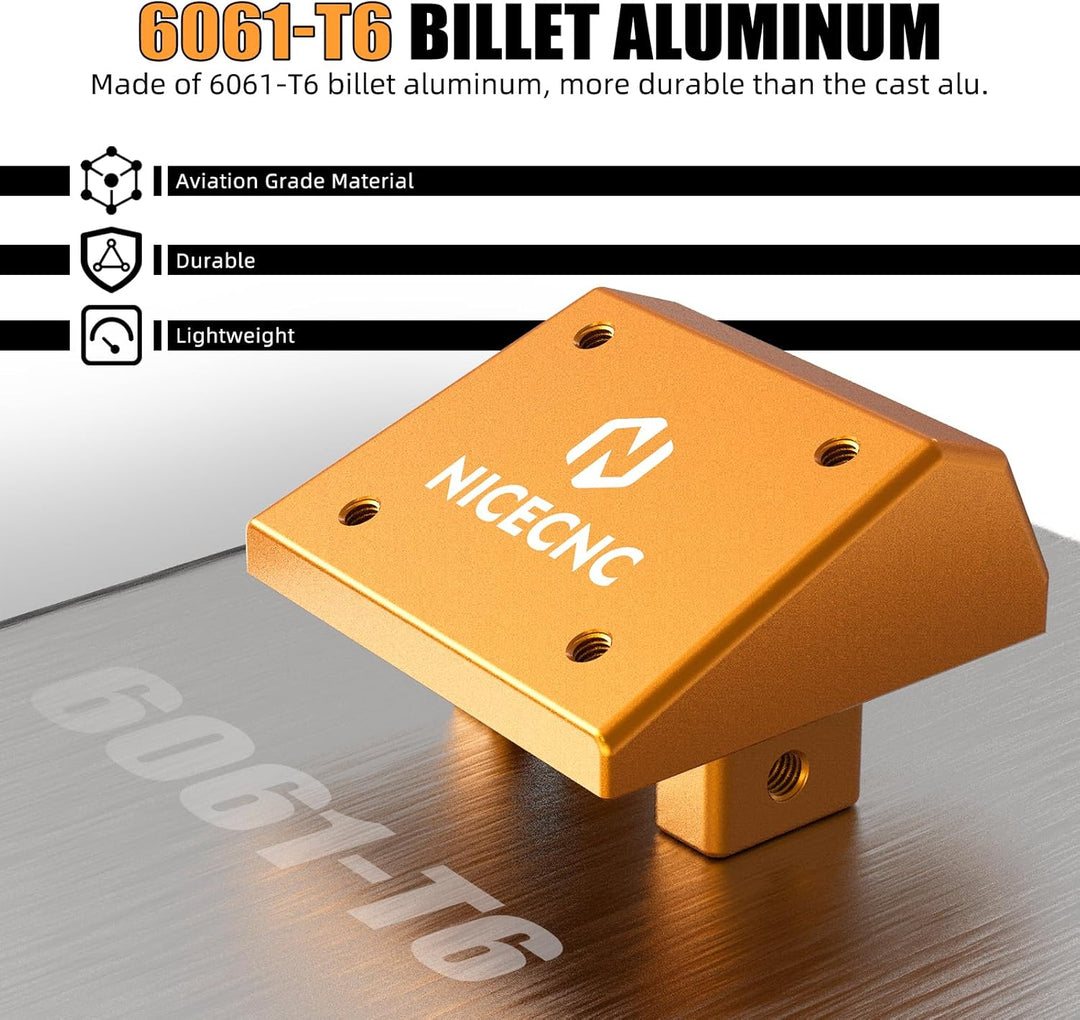 NICECNC Orange Aluminium GPS-Halterung Compatible with 390 Adventure 2020-2024, 390 Adventure 2020-2
